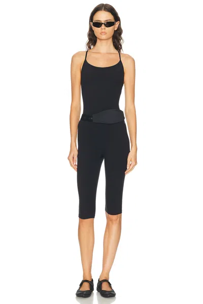 Year Of Ours Studio Capri Onesie In Black