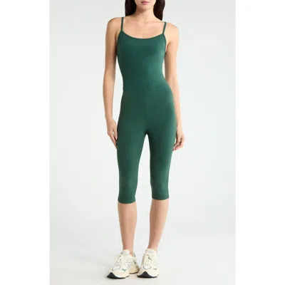 Year Of Ours Studio Capri Romper Turf In Green