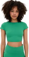Year Of Ours Studio Cropped Tee Classic Green
