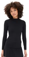 Year Of Ours Studio Pullover Black In Black