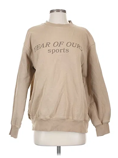 Pre-owned Year Of Ours Sweatshirt In Tan