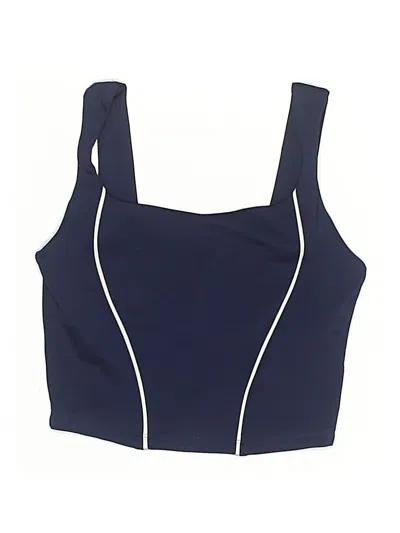 Pre-owned Year Of Ours Swimsuit Top Blue Swimwear