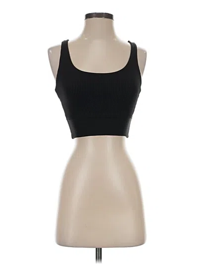 Pre-owned Year Of Ours Tank Top Black Strapless Neckline Tops