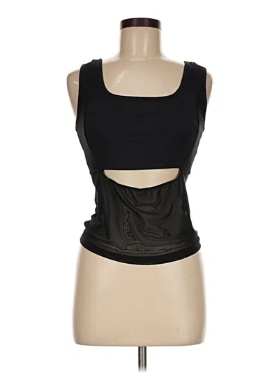Pre-owned Year Of Ours Tank Top Black Strapless Neckline Tops