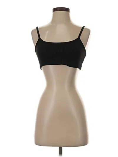 Pre-owned Year Of Ours Tank Top Black Strapless Neckline Tops