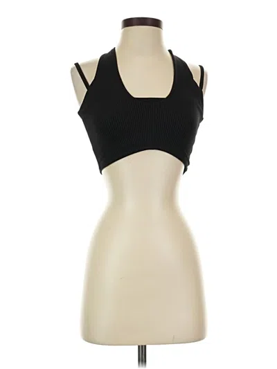 Pre-owned Year Of Ours Tank Top Black Strapless Neckline Tops