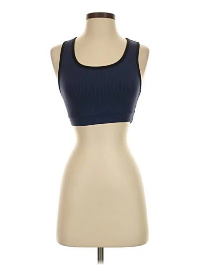 Pre-owned Year Of Ours Tank Top Blue Strapless Neckline Tops
