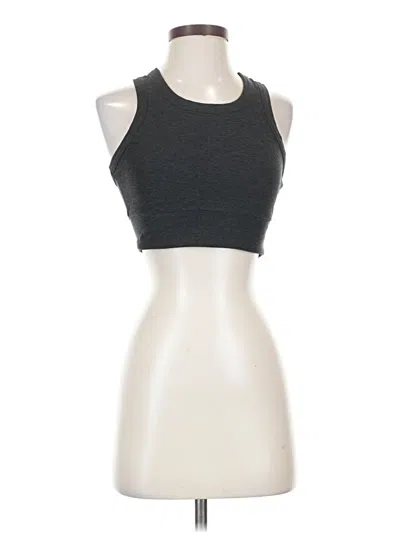 Pre-owned Year Of Ours Tank Top Gray Halter Neckline Tops