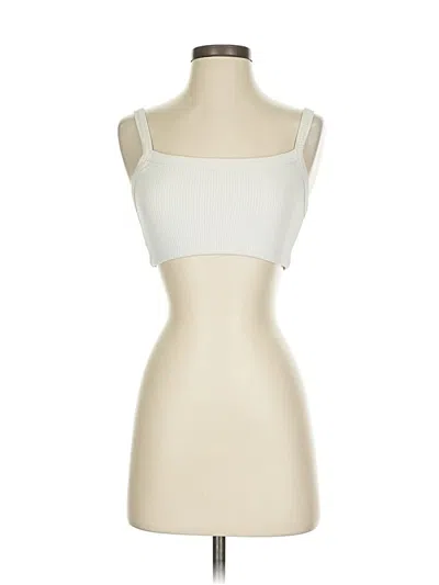 Pre-owned Year Of Ours Tank Top Ivory Strapless Neckline Tops In White