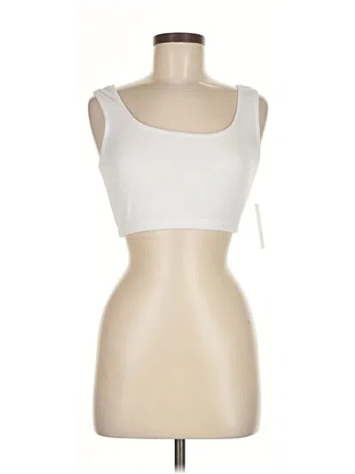 Pre-owned Year Of Ours Tank Top Ivory Strapless Neckline Tops In White