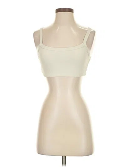 Pre-owned Year Of Ours Tank Top Ivory Strapless Neckline Tops In White