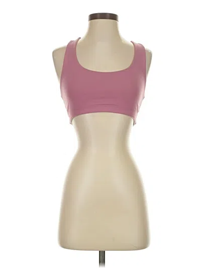 Pre-owned Year Of Ours Tank Top Pink Strapless Neckline Tops