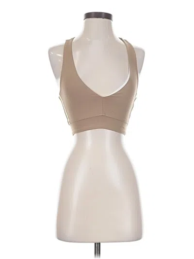 Pre-owned Year Of Ours Tank Top Tan Halter Neckline Tops