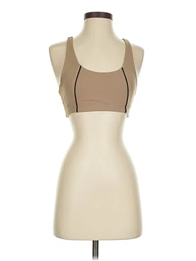 Pre-owned Year Of Ours Tank Top Tan Halter Neckline Tops In Brown