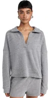 Year Of Ours The Court Pullover Heathered Grey In Heathered Grey
