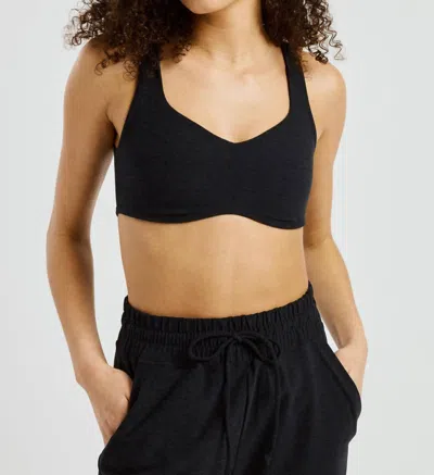 Year Of Ours The Isadora Bra In Heather Black