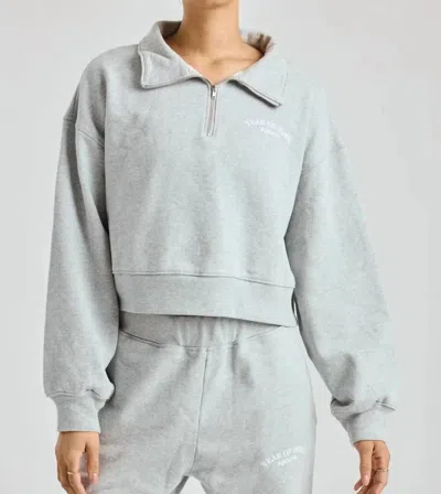 Year Of Ours The Sports Club Quarter Zip Up In Grey