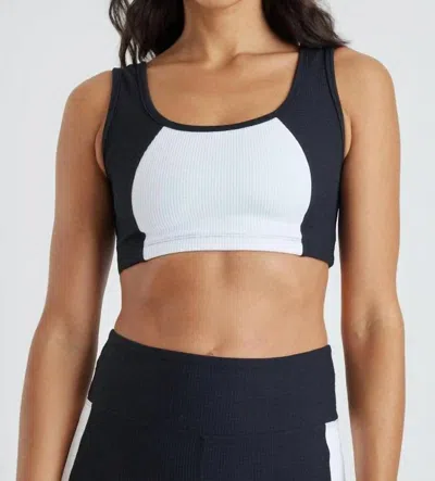 Year Of Ours Thermal Lily Bra In Black/white