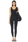 Year Of Ours Body V Neck Jumpsuit In Black