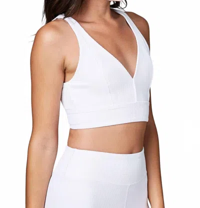 Year Of Ours Veronica Thermal Sports Bra In White