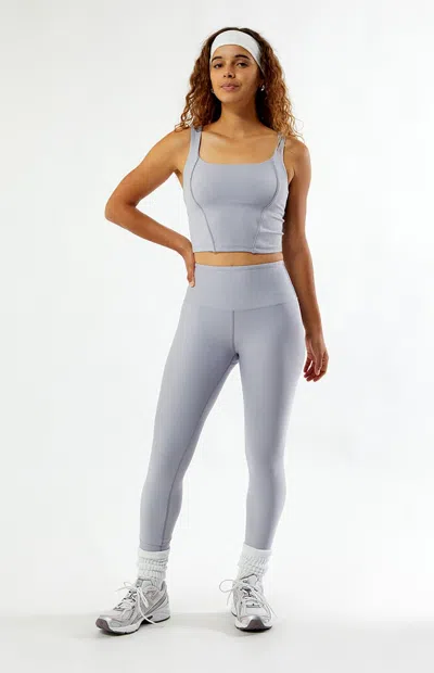 Year Of Ours Women's Active Lilac High Waisted Leggings In Blue