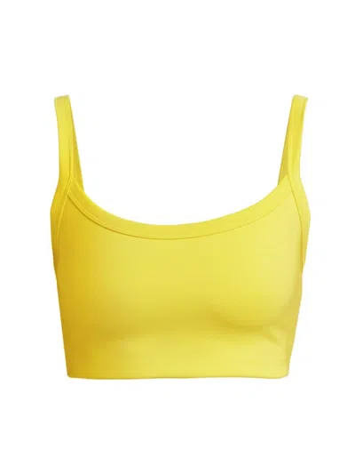 Year Of Ours Tennis Bralette In Lemon