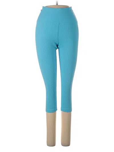Pre-owned Year Of Ours Yoga Pants In Blue