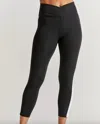 Year Of Ours Yos Sport 7/8 Track Legging In Black And White In Black