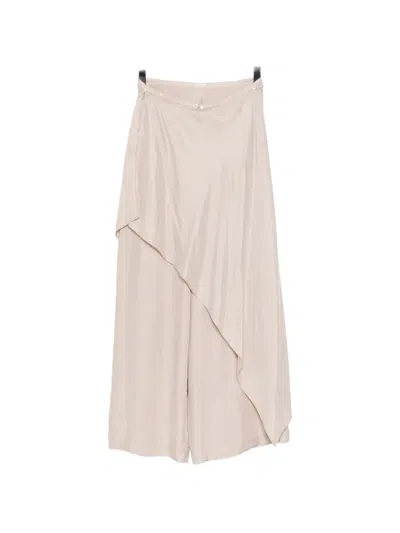 Yeareast Asymmetric-layer Trousers In Purple