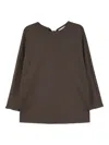 Yeareast Bow-detail Blouse In Gray