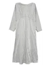 Yeareast Gathered Dress In Gray