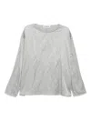 Yeareast Textured Top In Gray