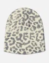 Yeel Leopard Pattern Beanie In Neutral