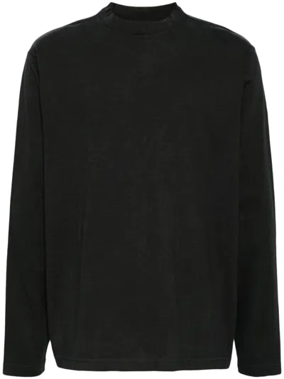Yeezy Crew-neck Long-sleeve T-shirt In Black