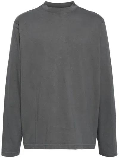 Yeezy Crew-neck Long-sleeve T-shirt In 灰色 ModeSens