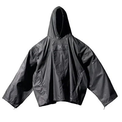 Pre-owned Yeezy Gap Engineered By Balenciaga Coated Cotton Anorak 'black'