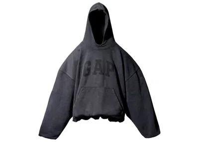 Pre-owned Yeezy Gap Engineered By Balenciaga Dove Hoodie In Washed Black