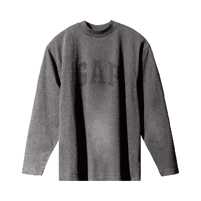 Pre-owned Yeezy Gap Engineered By Balenciaga Dove Long-sleeve Tee 'dark Grey'