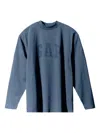 Yeezy Gap Engineered By Balenciaga Dove Long-sleeved T-shirt In Blue