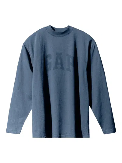 Yeezy Gap Engineered By Balenciaga Dove Long-sleeved T-shirt In Blue
