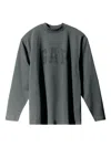 Yeezy Gap Engineered By Balenciaga Dove Long-sleeved T-shirt In Gray