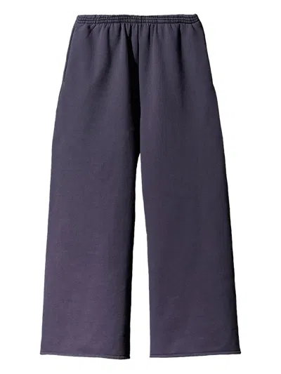 Yeezy Gap Engineered By Balenciaga Elasticated-waistband Fleece Track Pants In Blue