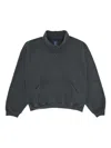 Yeezy Gap Engineered By Balenciaga High-neck Kangaroo-pocket Sweatshirt In Gray