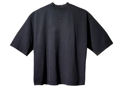 Pre-owned Yeezy Gap Engineered By Balenciaga Logo 3/4 Sleeve Tee Shirt In Black