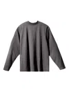 Yeezy Gap Engineered By Balenciaga Logo-detail Long-sleeved T-shirt In Gray