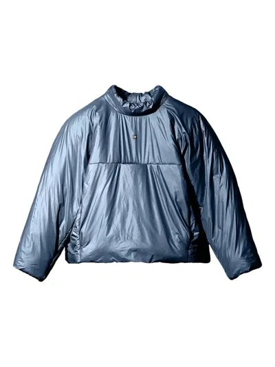 Yeezy Gap Engineered By Balenciaga Mock-neck Padded Sweatshirt In Blue