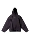 Yeezy Gap Engineered By Balenciaga Satin-finish Hoodie In Black