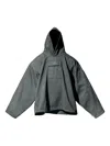Yeezy Gap Engineered By Balenciaga Satin-finish Hoodie In Gray
