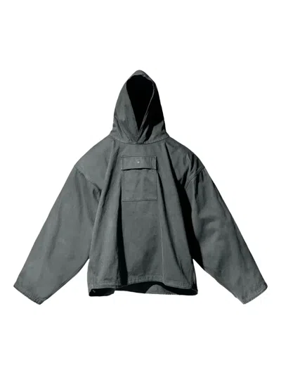 Yeezy Gap Engineered By Balenciaga Satin-finish Hoodie In Gray