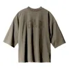 Yeezy Gap Engineered By Balenciaga Ss22 Dove 3/4 Sleeve Tee 'brown Tan' In Gray